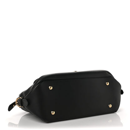 Salvatore Ferragamo Calfskin Fiamma Bag Black 4 of 8