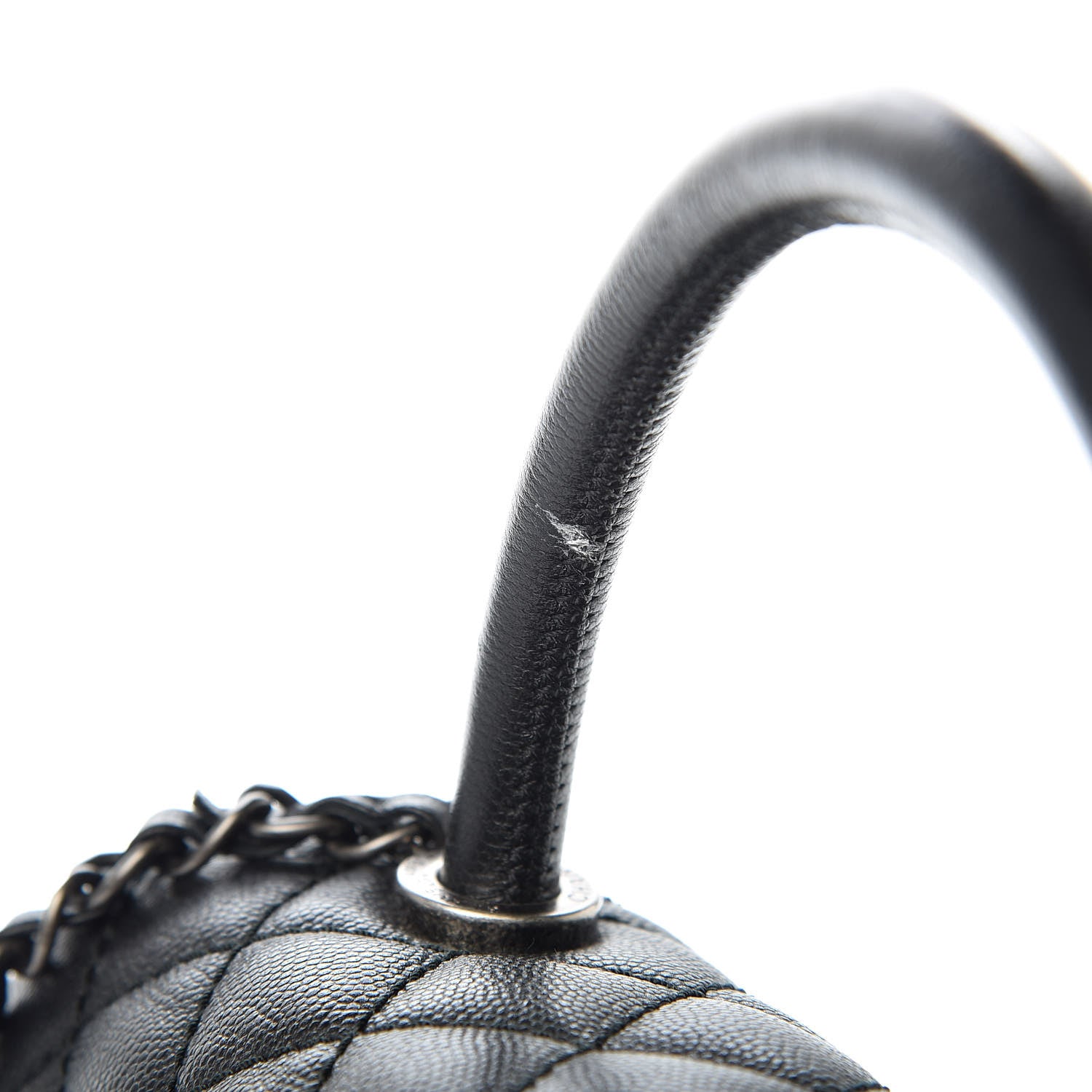 Chanel Caviar Quilted Small Coco Handle Flap Black 9 of 12