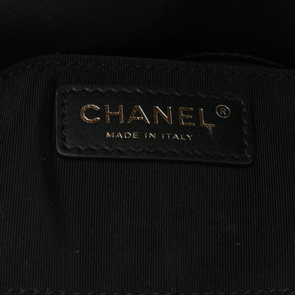 Chanel Lambskin Quilted Fold Up Again Clutch Black 7 of 11