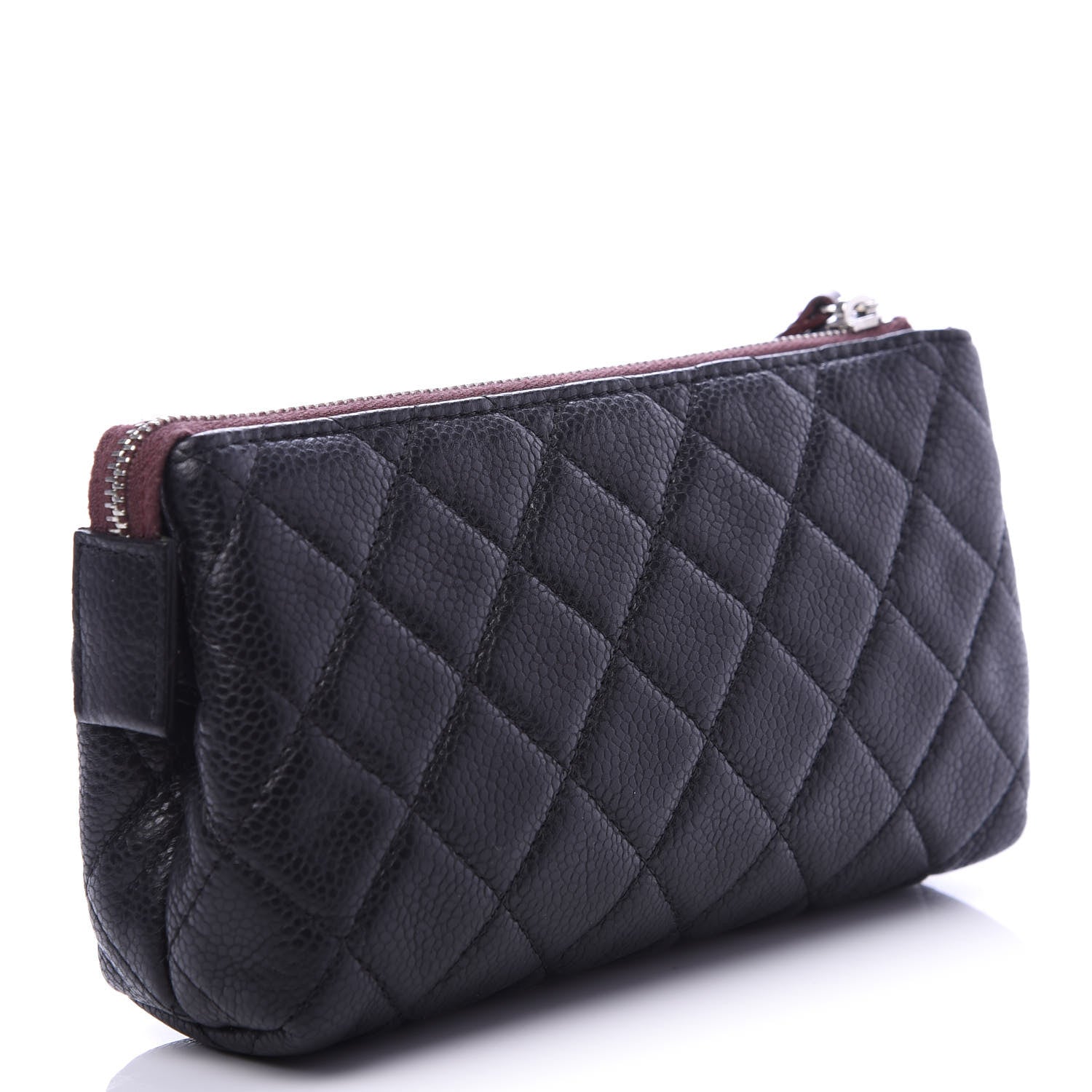 Chanel Caviar Quilted Small Cosmetic Case Black 3 of 11