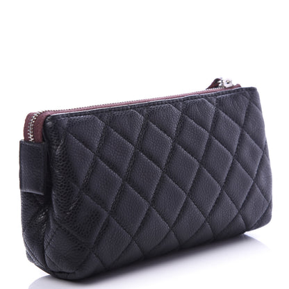 Chanel Caviar Quilted Small Cosmetic Case Black 3 of 11