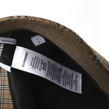 Burberry Technical Cotton Micro Check Bucket Hat L Archive Beige 9 of 10
