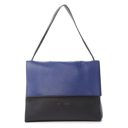 Celine Calfskin Suede All Soft Shoulder Bag Indigo 1 of 14
