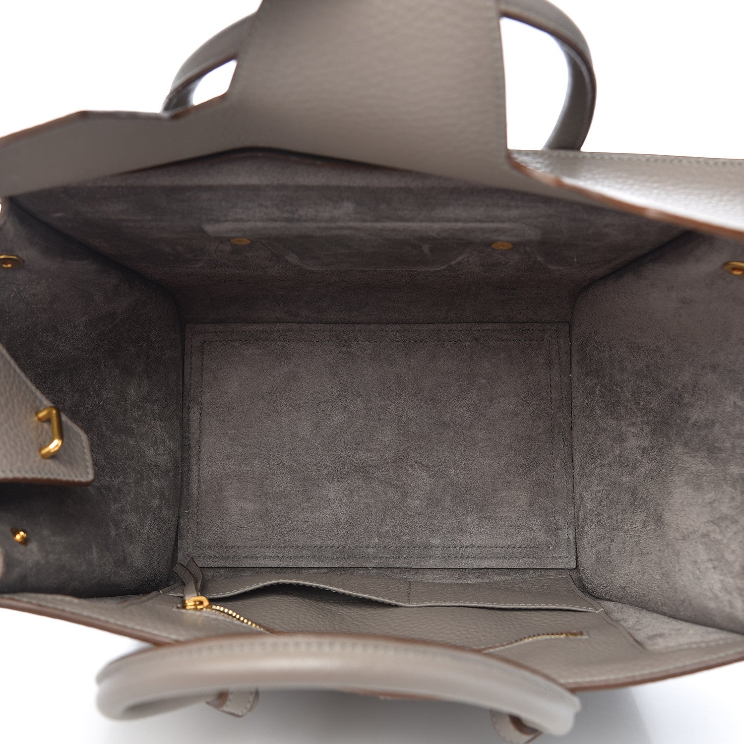 Celine Crisped Calfskin Mini Tie Knot Tote Medium Grey 5 of 15