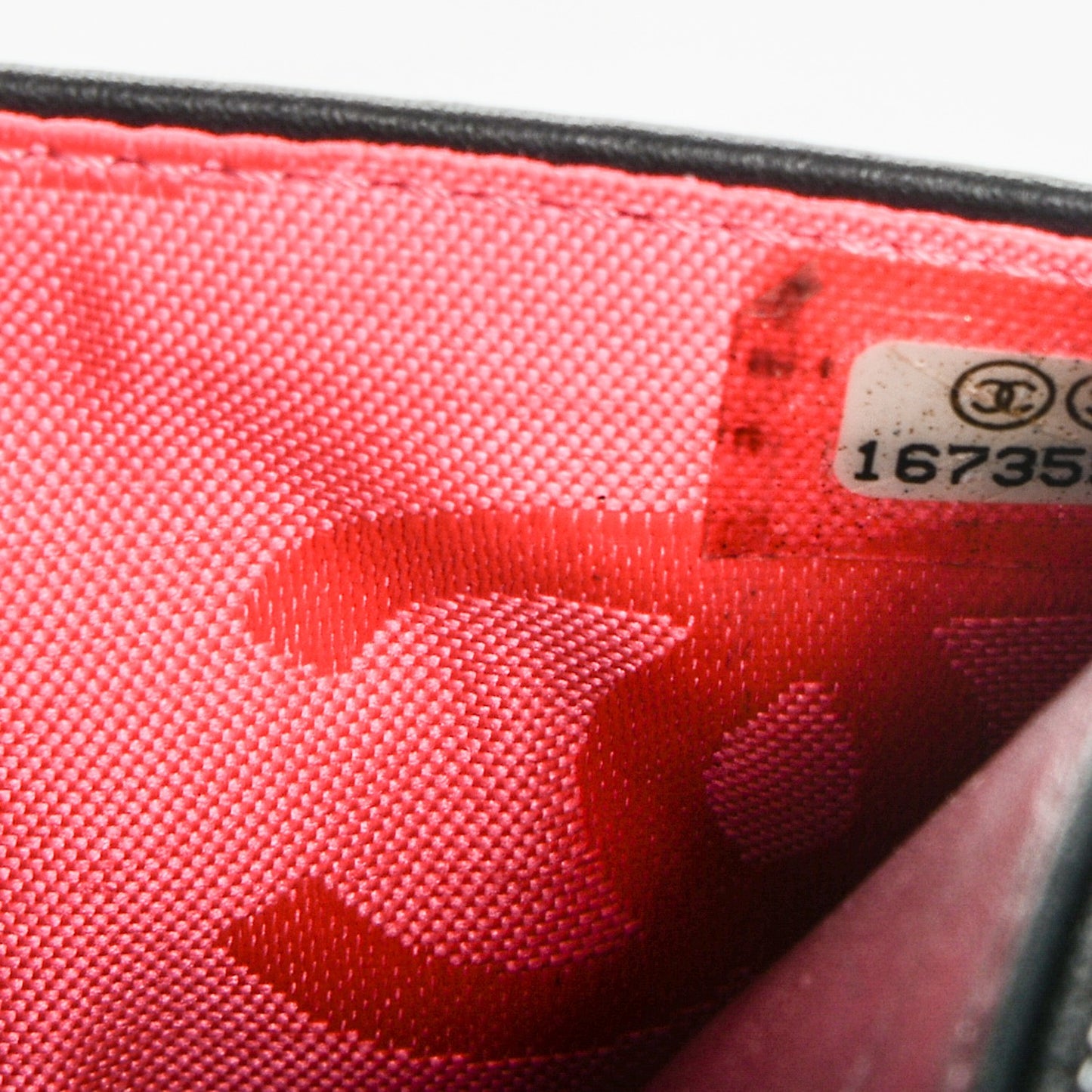 Calfskin Quilted Cambon Wallet On Chain WOC Black