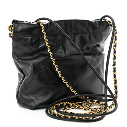 Chanel Shiny Calfskin Quilted Mini Chanel 22 Black 3 of 10