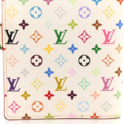 Louis Vuitton Monogram Multicolor Small Ring Agenda Cover White Litchi 8 of 9