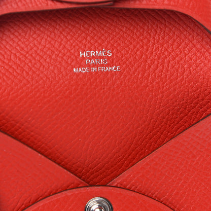 Hermes Epsom Bastia Coin Purse Rouge de Coeur 4 of 6