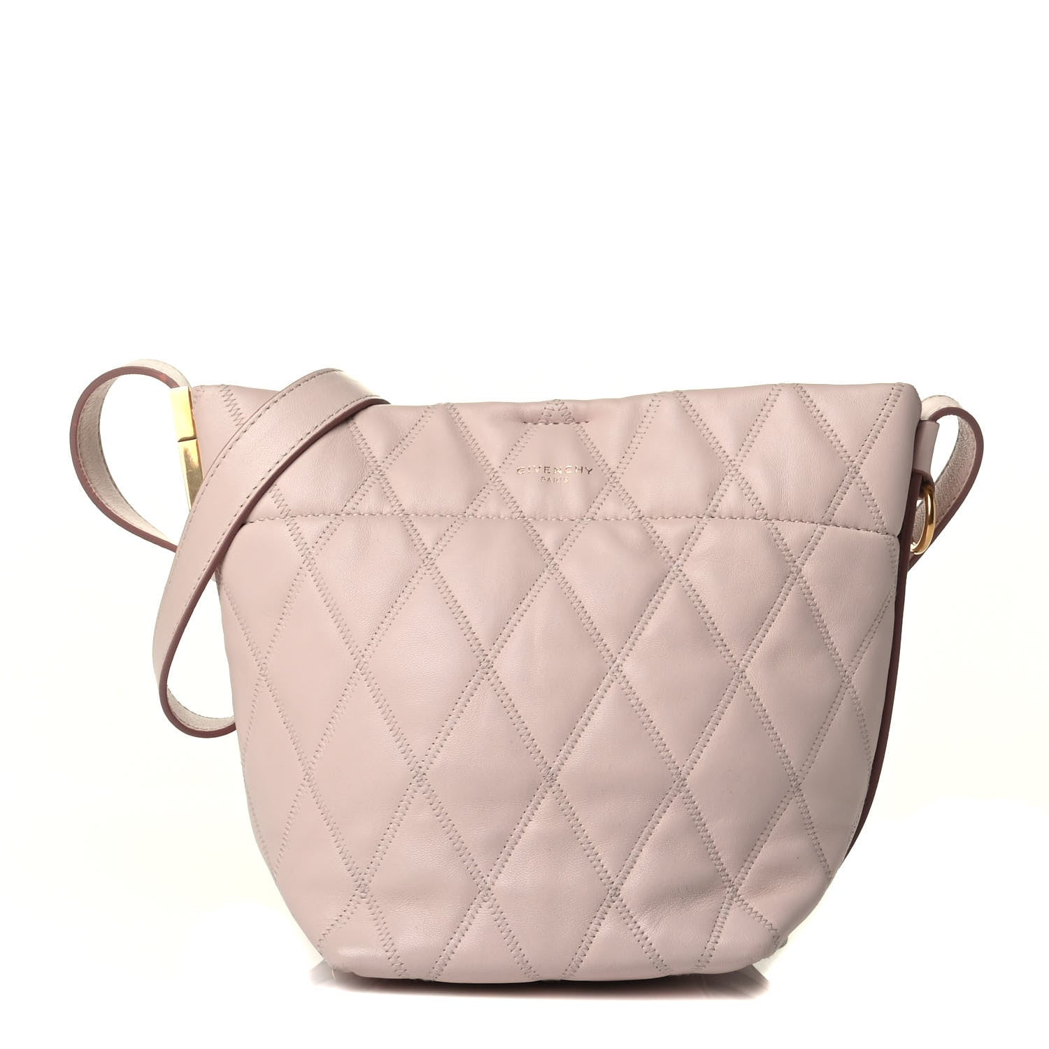 Givenchy Lambskin Quilted Mini GV Bucket Bag Pink 1 of 6