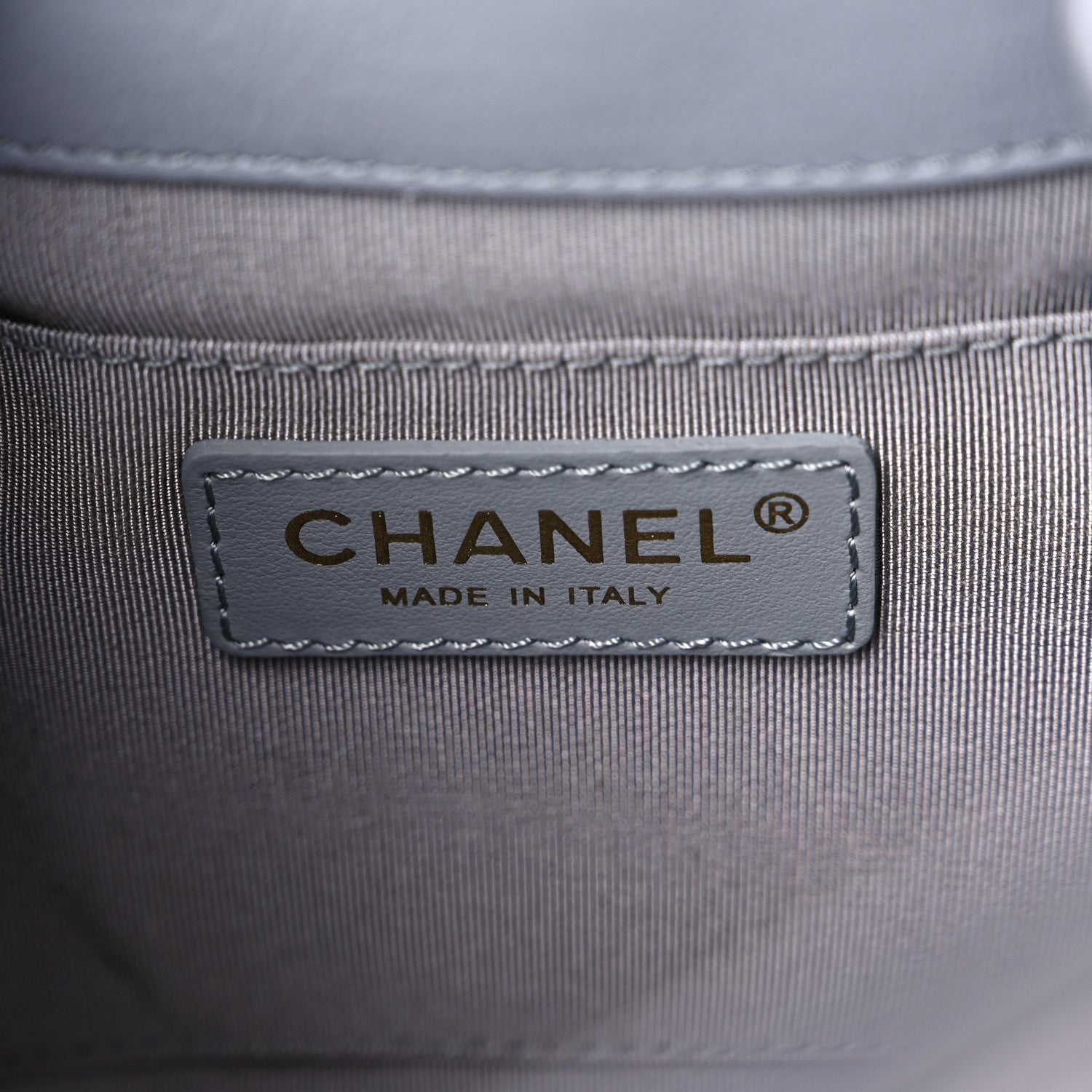 Chanel Lambskin Quilted CC Dweller Drawstring Bucket Bag Light Grey 6 of 9