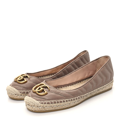 Gucci Nappa Matelasse GG Marmont Espadrilles 36 Porcelain Rose 3 of 9