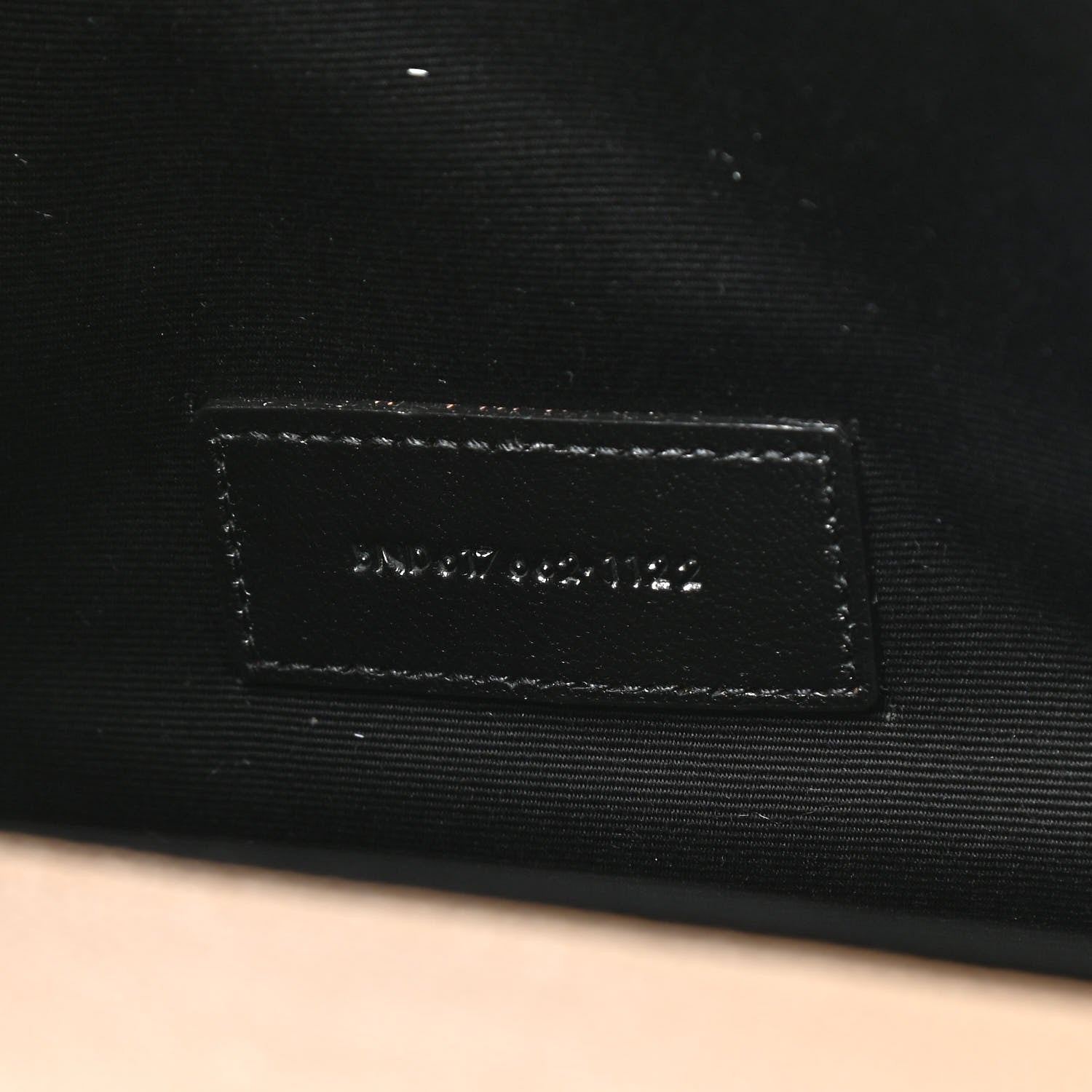 Saint Laurent Grain De Poudre Matelasse Chevron Monogram Envelope Clutch Dark Beige 7 of 8