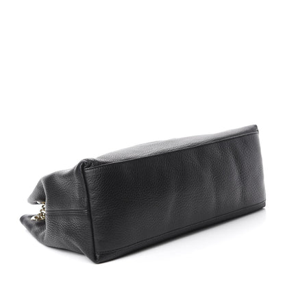 Gucci Pebbled Calfskin Medium Soho Chain Shoulder Bag Black 4 of 10
