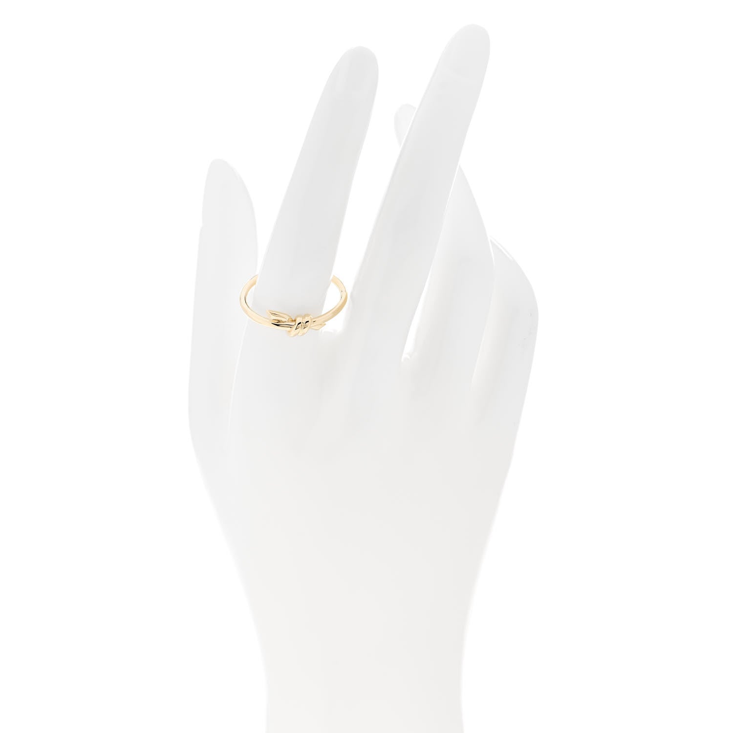 Tiffany 18K Yellow Gold Knot Ring 60 9 2 of 4