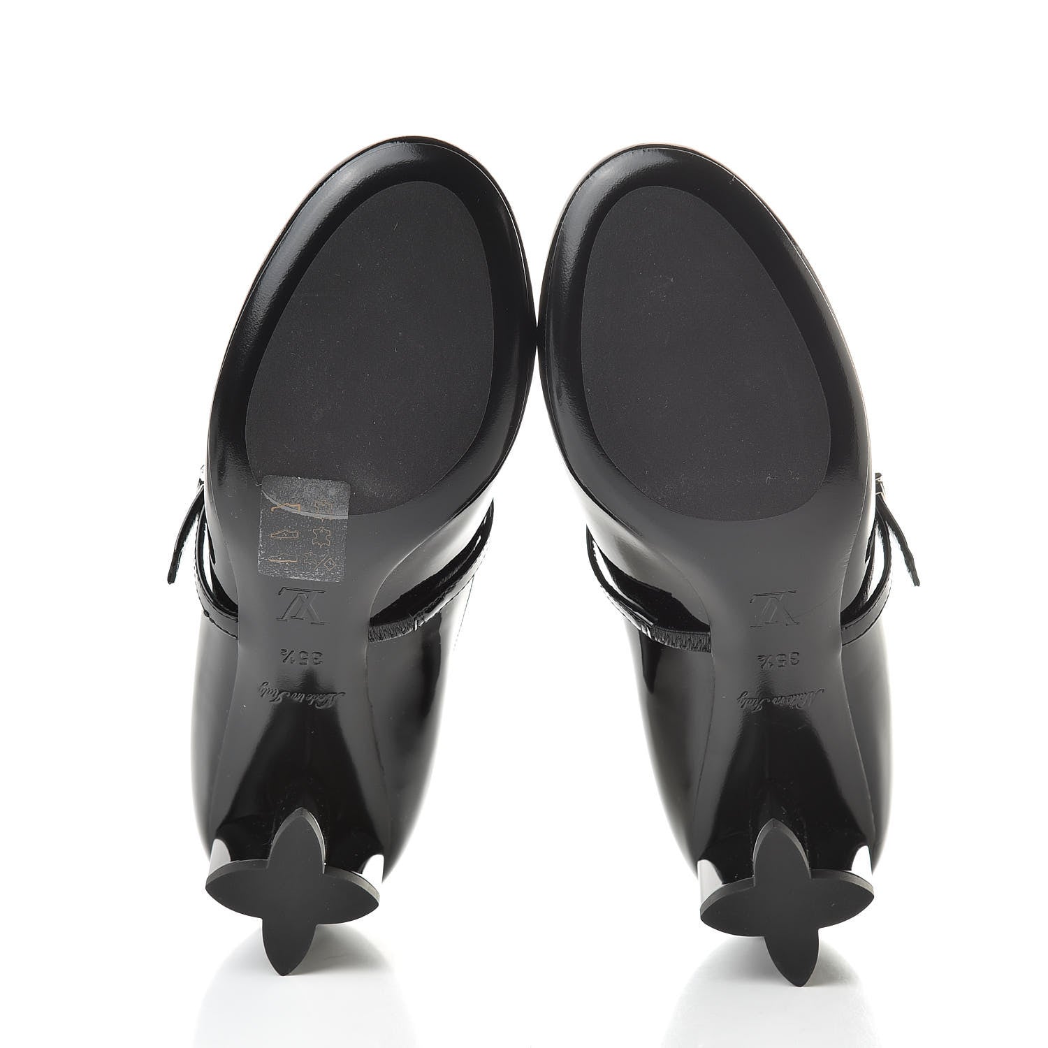 Louis Vuitton Patent Uniformes Silhouette 40mm Pumps 36.5 Black 5 of 8