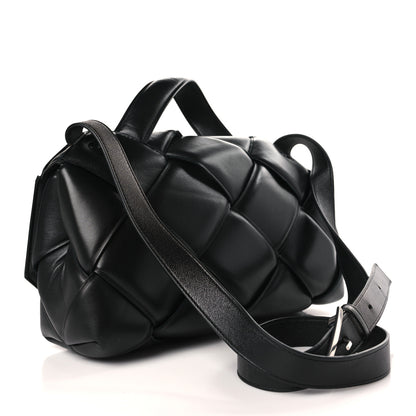 Bottega Veneta Nappa Intreccio Padded Top Handle Shoulder Bag Black 3 of 8