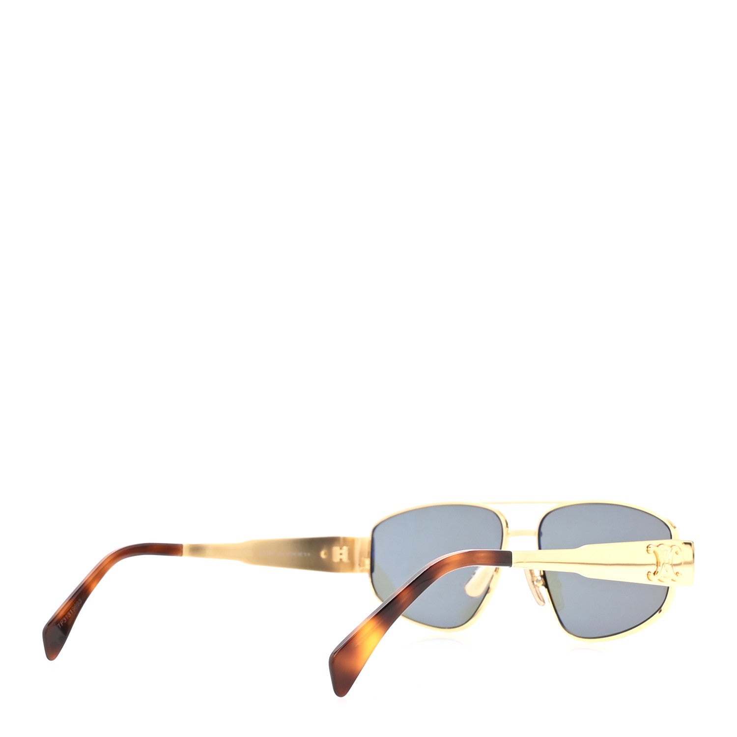 Celine Metal Triomphe 03 Sunglasses CL40281U Gold Green 4 of 8