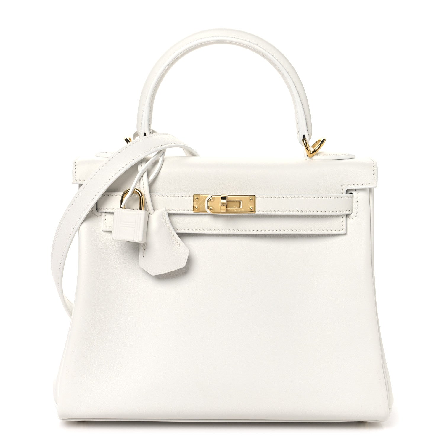 Hermes Swift Kelly Retourne 25 New White 1 of 13