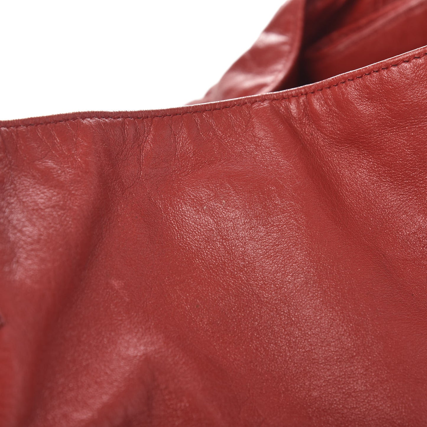 Memory Nappa Intreccio Tote China Red