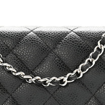 Chanel Caviar Quilted Wallet on Chain WOC Black 9 of 11
