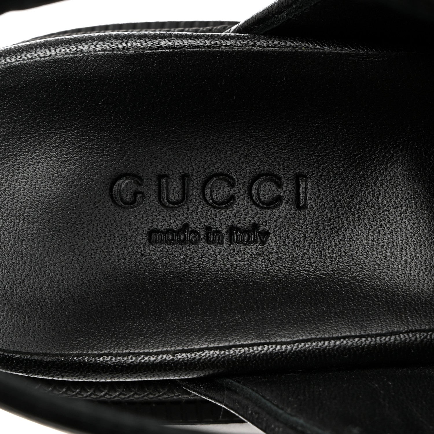 Gucci Monogram Granada Kid Trip 40/72mm Lug Sole Sandals 37.5 Black 6 of 9