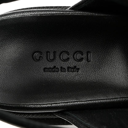 Gucci Monogram Granada Kid Trip 40/72mm Lug Sole Sandals 37.5 Black 6 of 9
