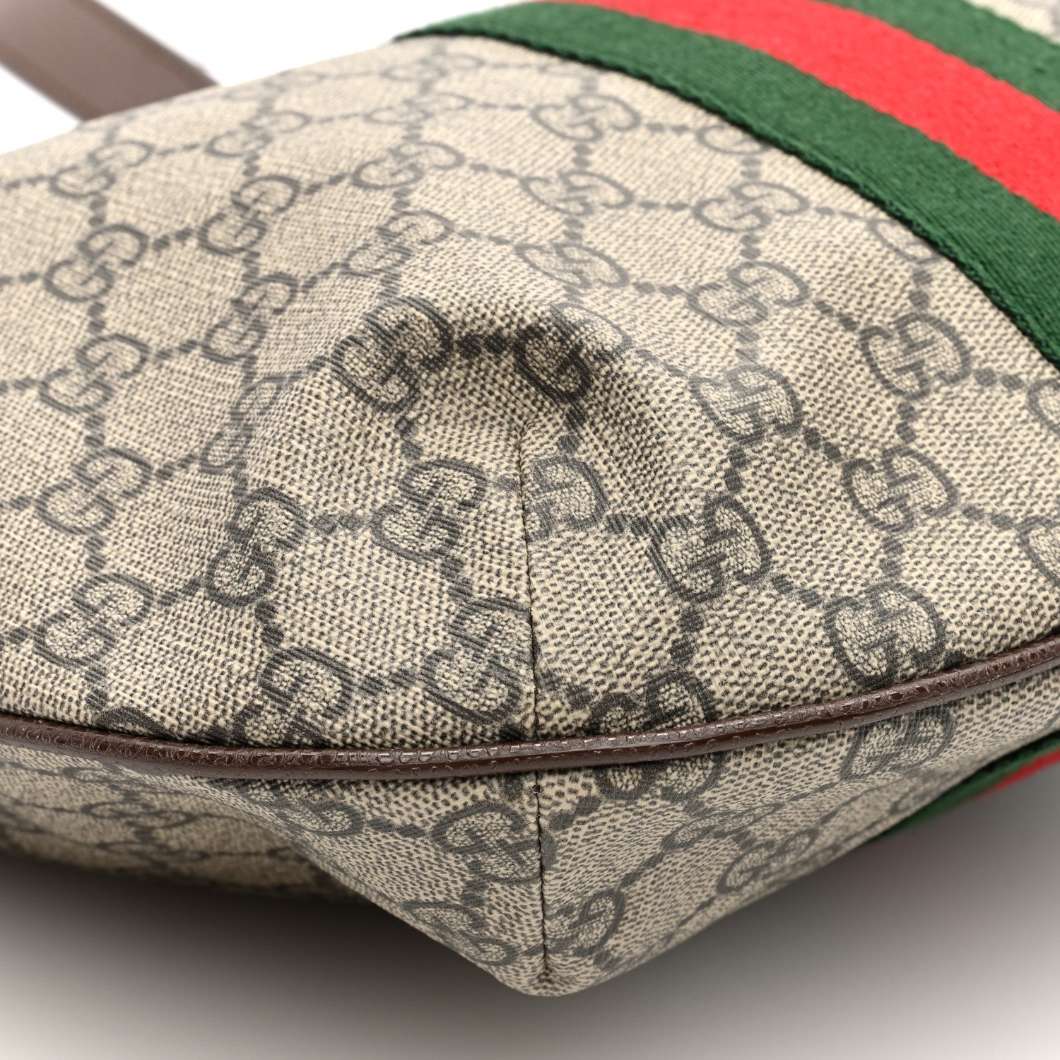 Gucci GG Supreme Monogram Web Small Ophidia Half Moon Hobo Brown 9 of 10