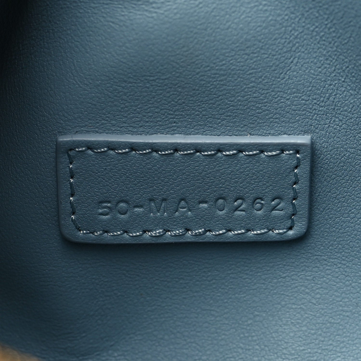 Christian Dior Calfskin Macrocannage Small Diortravel Nomad Pouch Bracing Blue 8 of 11