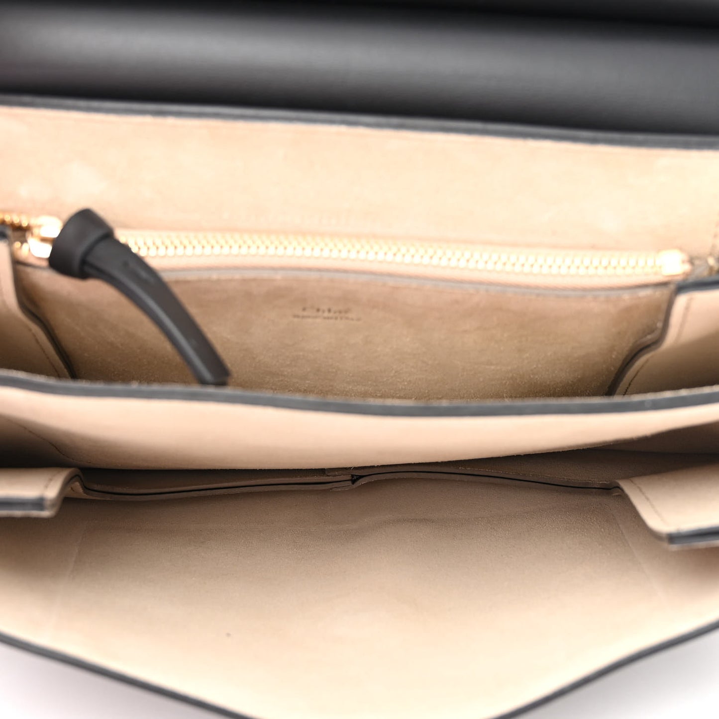 Suede Calfskin Medium Faye Shoulder Bag Black