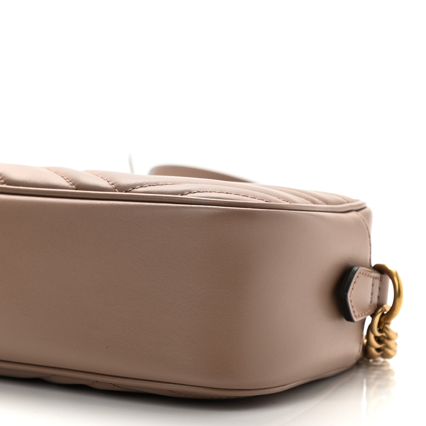 Calfskin Matelasse Small GG Marmont Chain Shoulder Bag Porcelain Rose