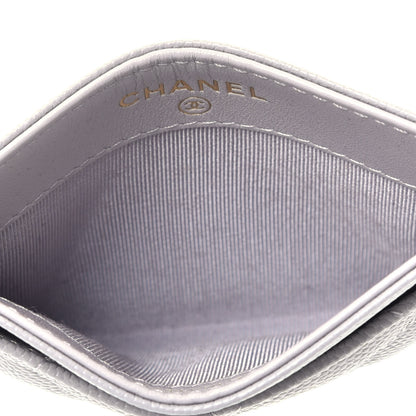 Chanel Caviar Quilted Card Holder Grey 5 of 8