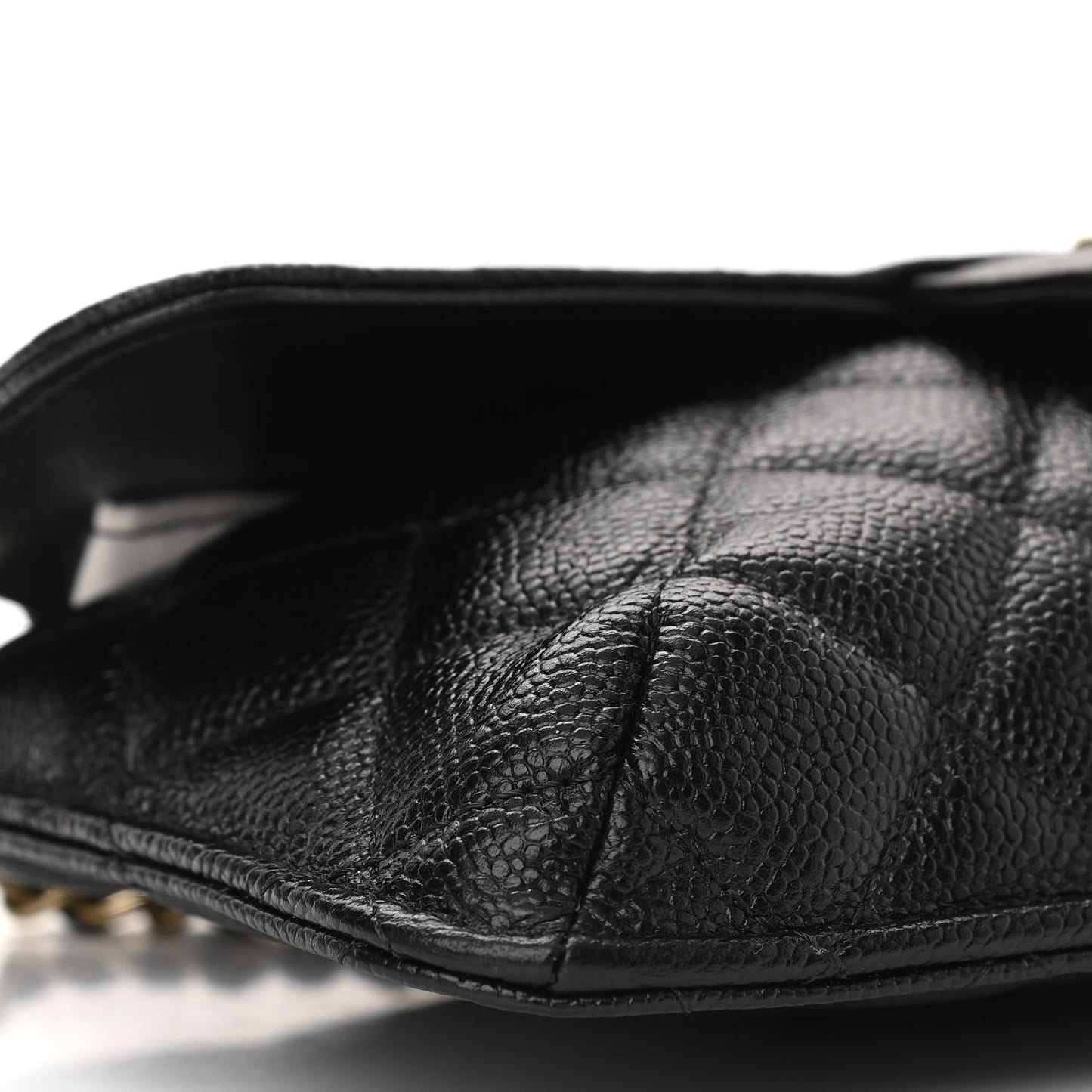Jersey Fabric Quilted Foldable Tote With Chain Black Multicolor