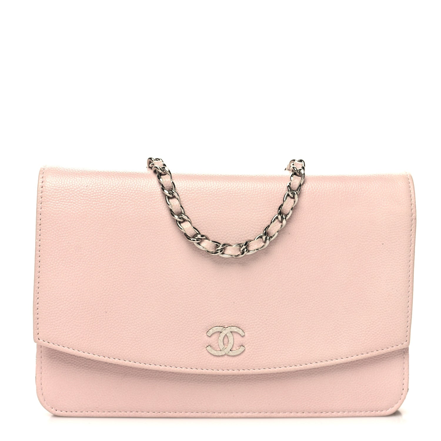 Chanel Caviar Sevruga Wallet on Chain WOC Pink 1 of 12