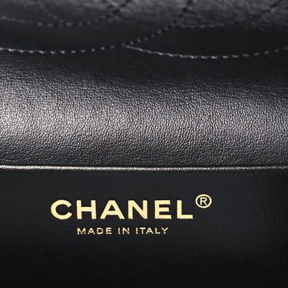 Chanel Suede Calfskin Small Souplissimo Maxi Flap Black 6 of 11