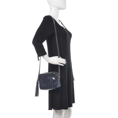 Gucci Vernice Naplack Small Soho Disco Bag Uniform Blue 2 of 14