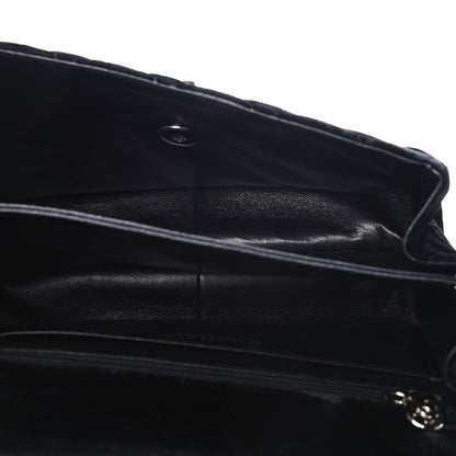 Chanel Velvet Quilted Shoulder Bag Black 5 of 12