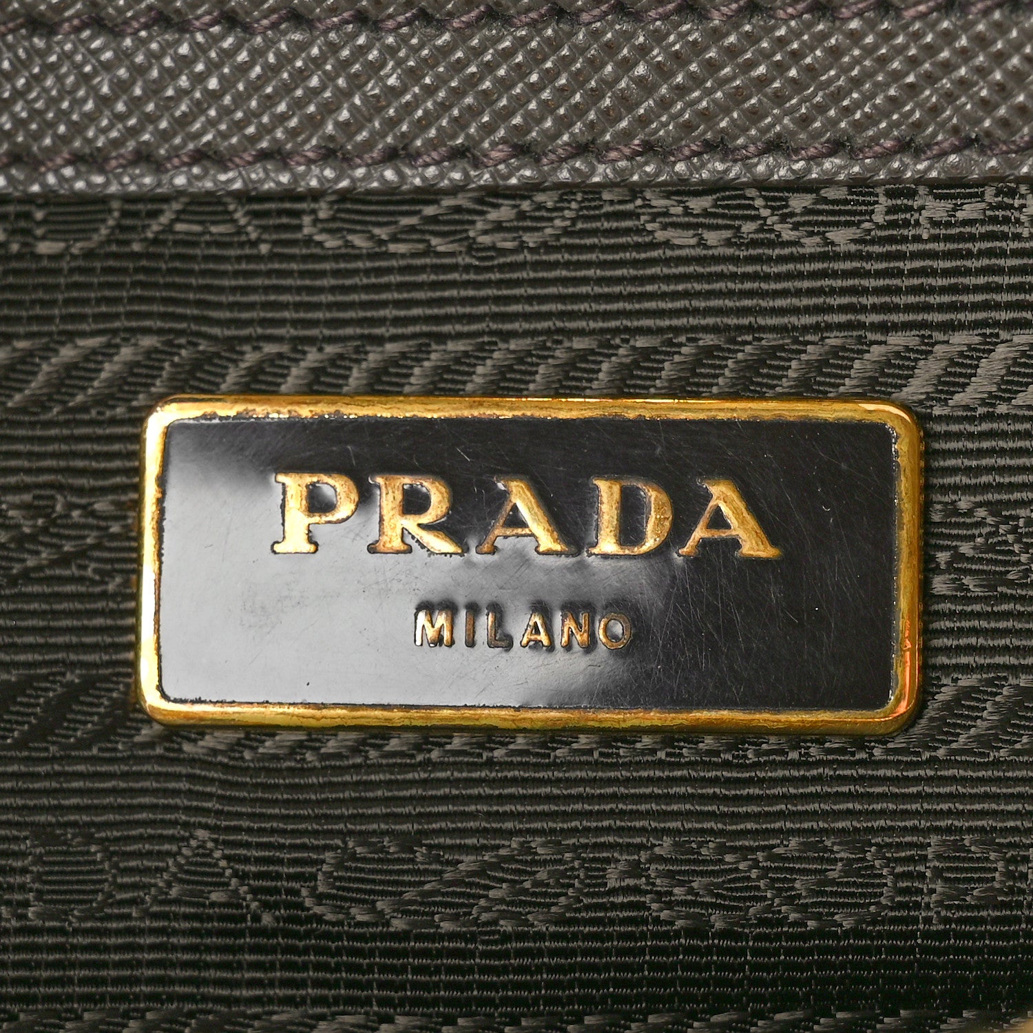 Prada Saffiano Lux Medium Tote Grafite 6 of 10
