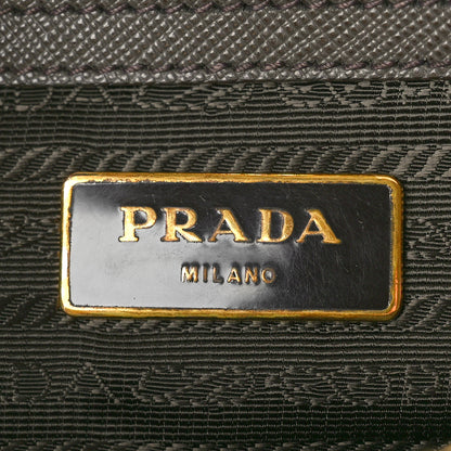 Prada Saffiano Lux Medium Tote Grafite 6 of 10