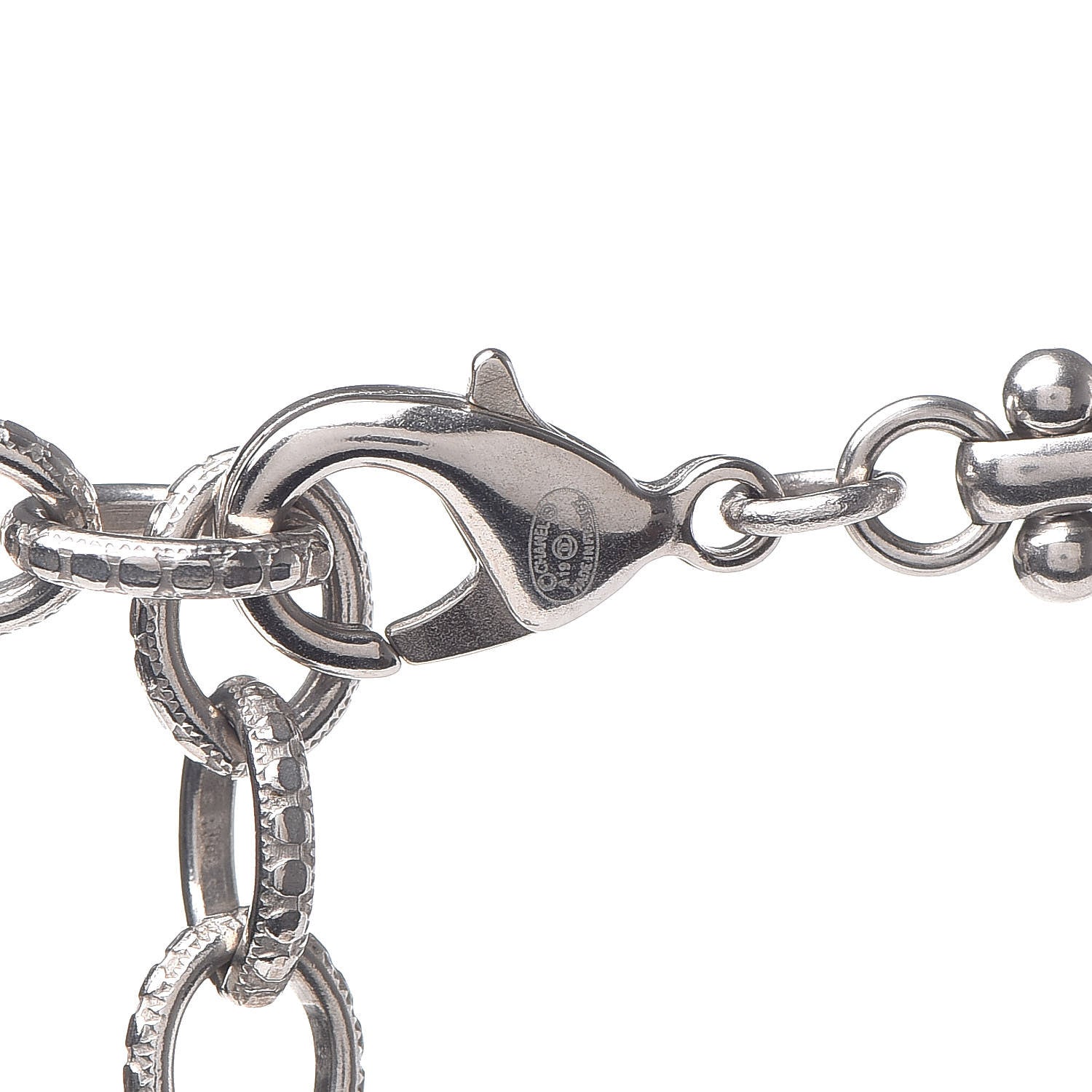 Chanel Crystal CC Short Necklace Silver 4 of 5