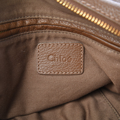 Chloe Calfskin Large Marcie Satchel Barbour Khaki 5 of 9