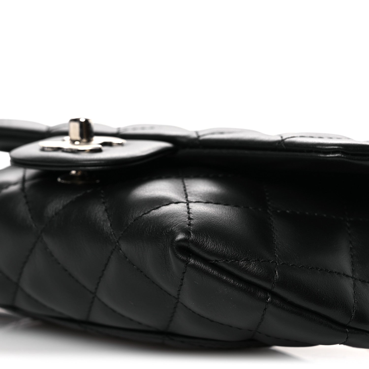 Chanel Calfskin Quilted CC Uniform Flap Belt Bag Black 11 of 13