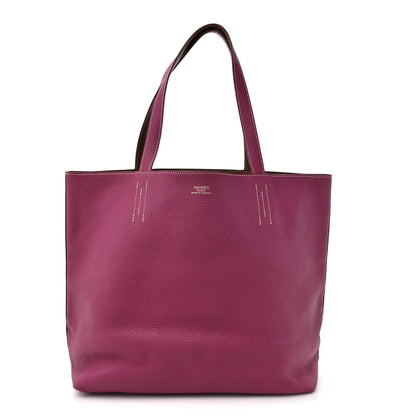 Hermes Taurillon Clemence Double Sens 36 Reversible Tote Marron Tosca 1 of 16