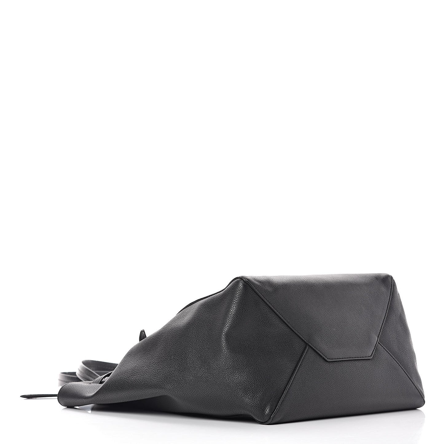 Soft Grained Calfskin Small Belt Cabas Phantom Black