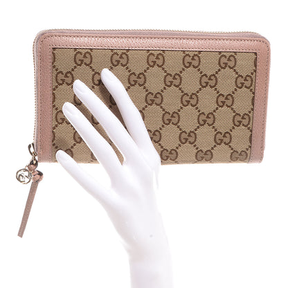Gucci Monogram Bree Zip Around Wallet Beige Soft Pink 2 of 8