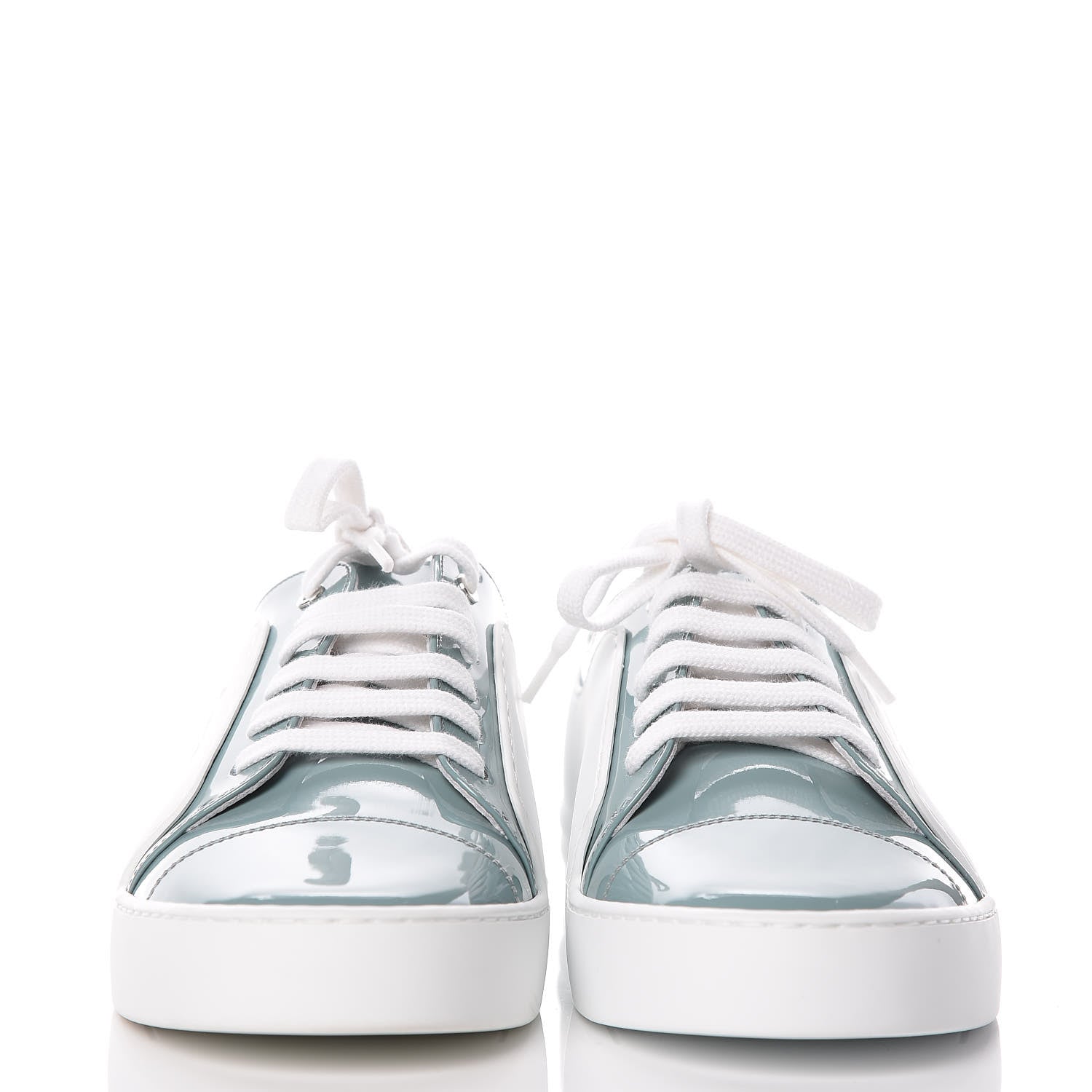 Chanel Patent CC Sneakers 40 Blue White 2 of 10