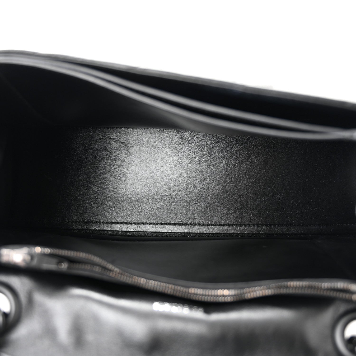 Balenciaga Crushed Calfskin Quilted Matte Black Hardware Medium Crush Chain Bag Black 5 of 10