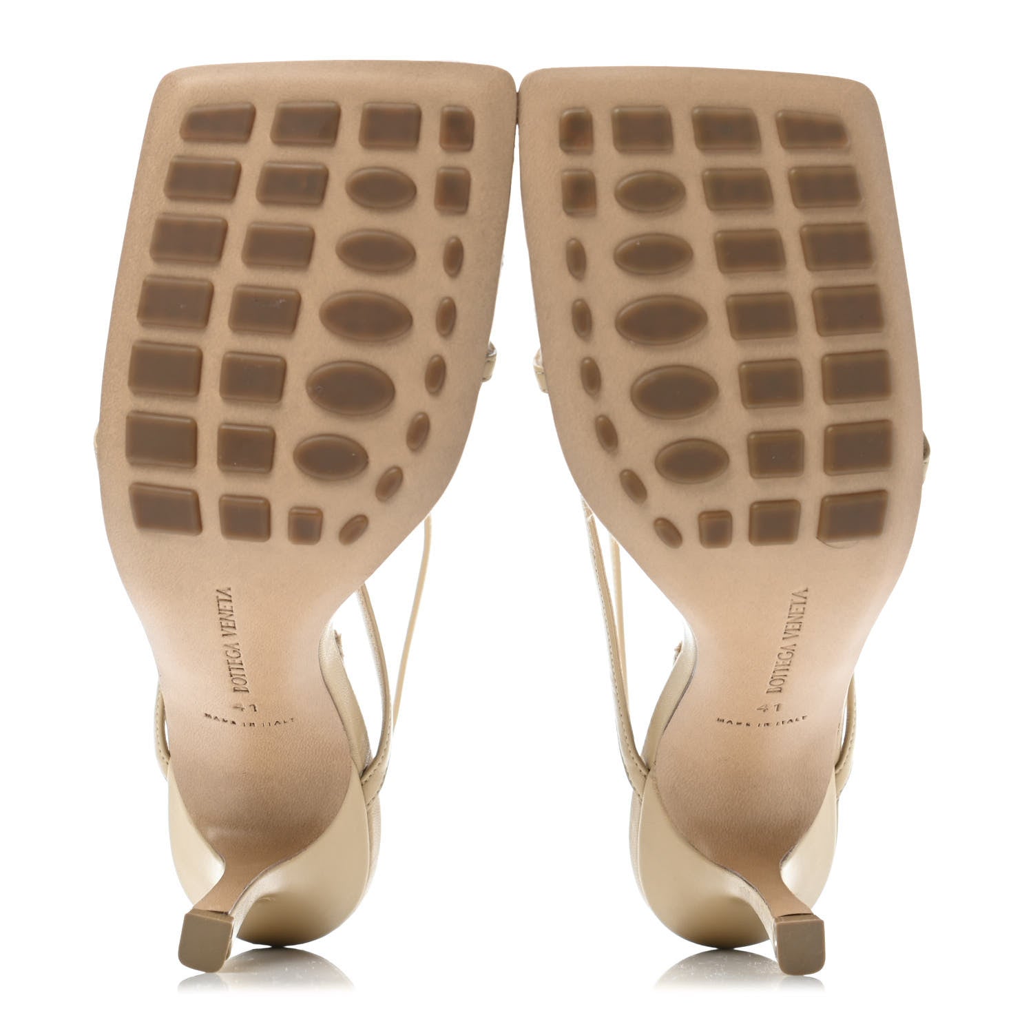 Bottega Veneta Nappa Rope Stretch Multi Strap 90mm Sandals 41 Cane Sugar 4 of 4