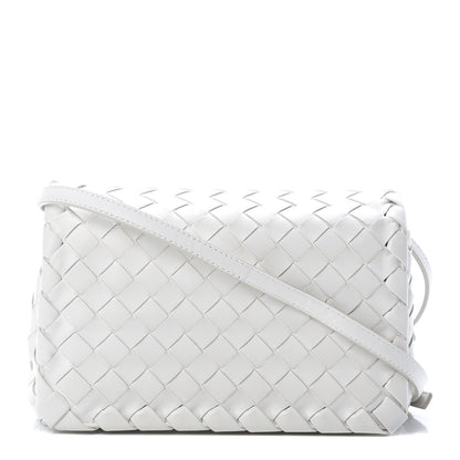 Bottega Veneta Nappa Intrecciato Shoulder Bag White 1 of 13