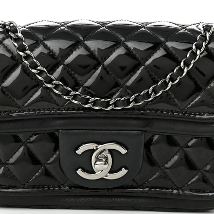 Chanel Lambskin Patent Quilted Twist Mini Flap Black 8 of 11