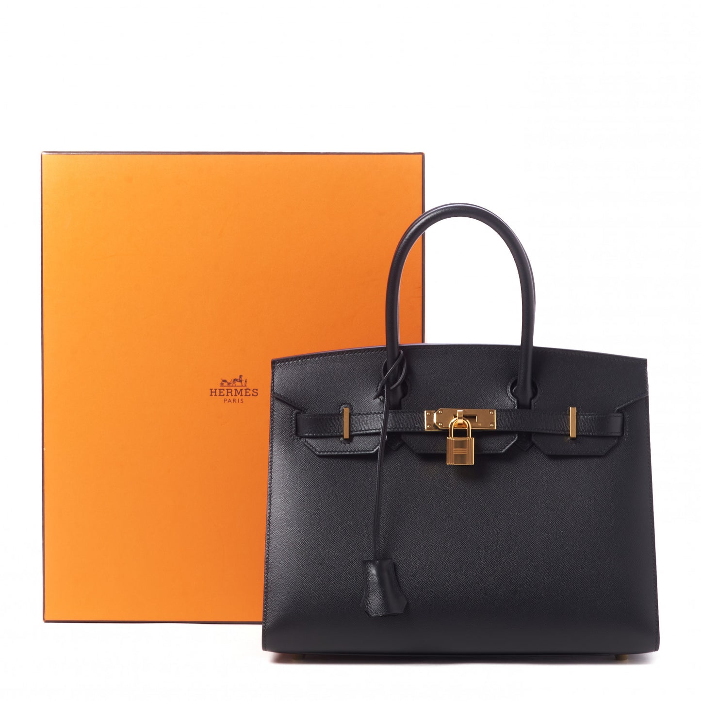Madame Calfskin Birkin Sellier 30 Black